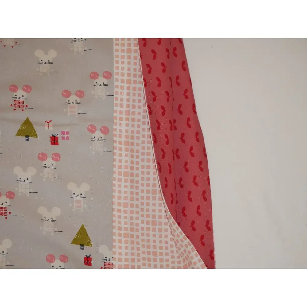 Handmade Christmas Mice Pillowcase: Toddler/ Travel Size